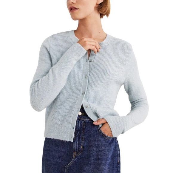 Boden Sweaters - Boden Jewel Button Fluffy Cardigan